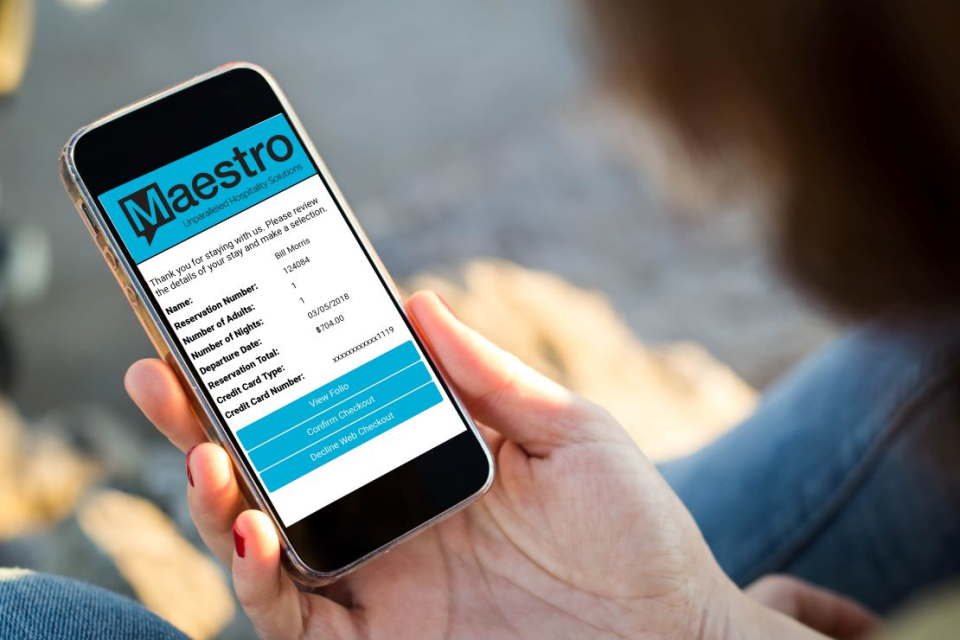 screenshot of Maestro PMS